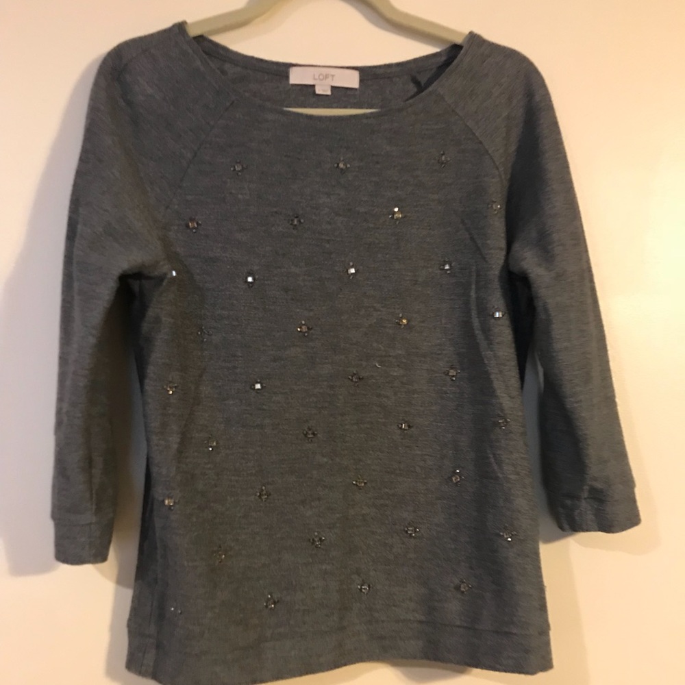 Loft Jeweled Sweatshirt